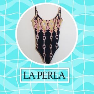 Colorful One Piece Aqua Suit by LA Perla Swimsuit